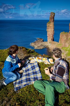 Picnic at the Old Man of Hoy, Orkney